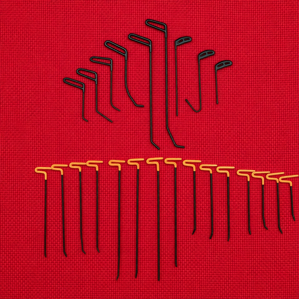 MPT ست میله ۲۳ پارچه مشکی تکنوصاف